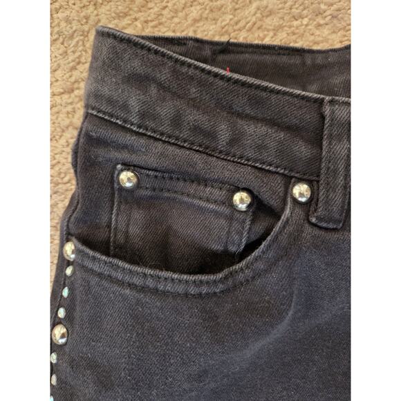 Western Ethics Classic Black Studded Cowgirl Extra Long Jeans, Women's Size 4 - Picture 5 of 14